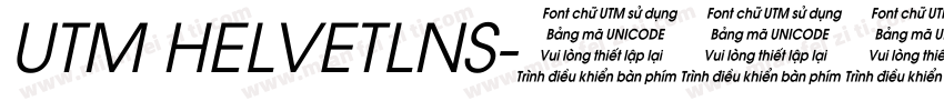 UTM HELVETLNS字体转换